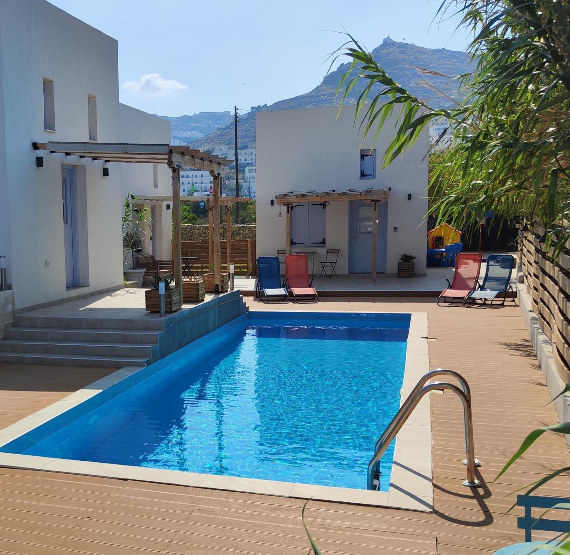 Ios Endless Blue Luxury Bungalows Exterior photo